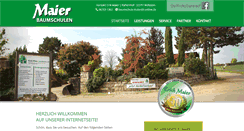 Desktop Screenshot of maier-baumschulen.de