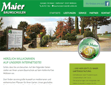 Tablet Screenshot of maier-baumschulen.de